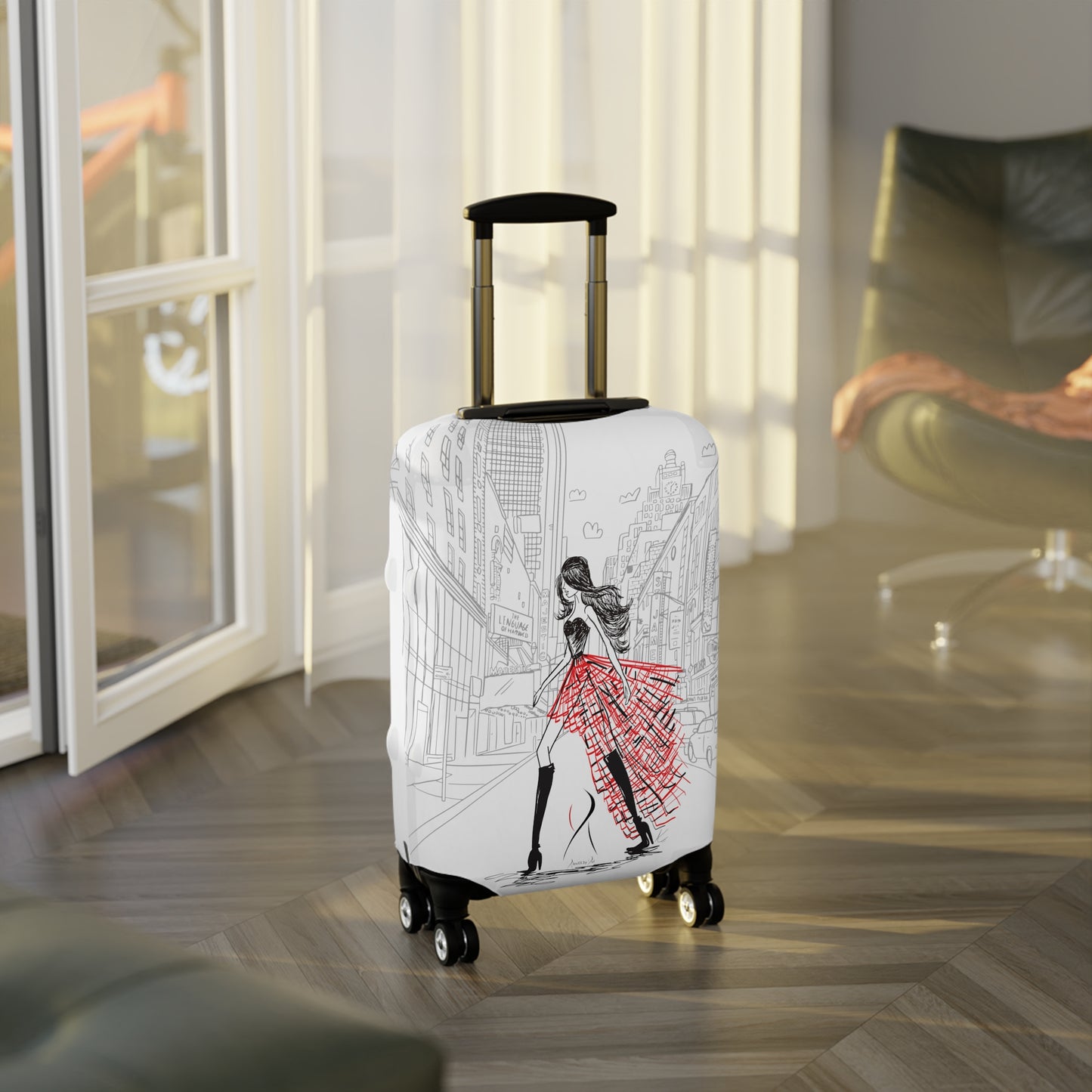 New York City Luggage Cover