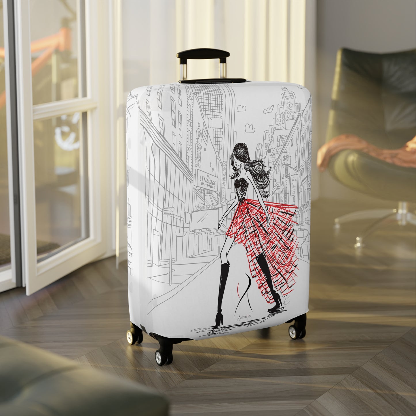 New York City Luggage Cover