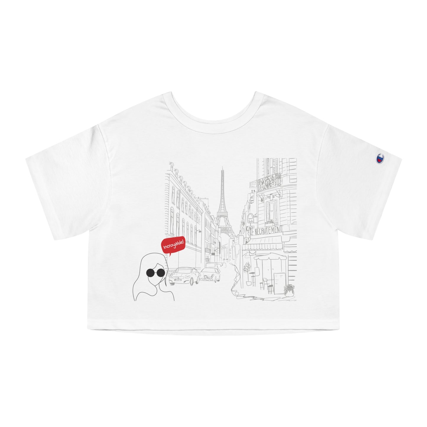 Paris City  Women's Heritage Cropped T-Shirt