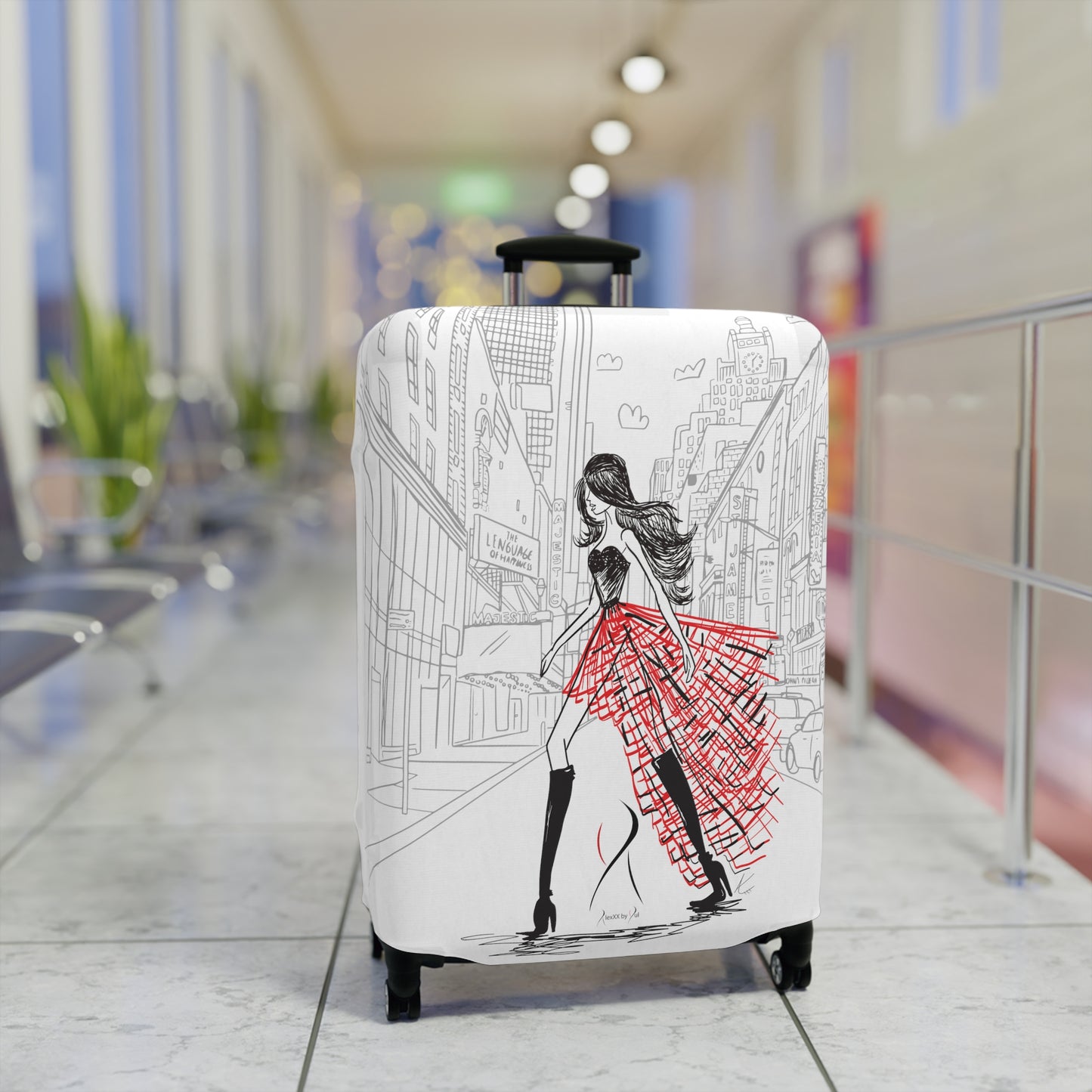 New York City Luggage Cover