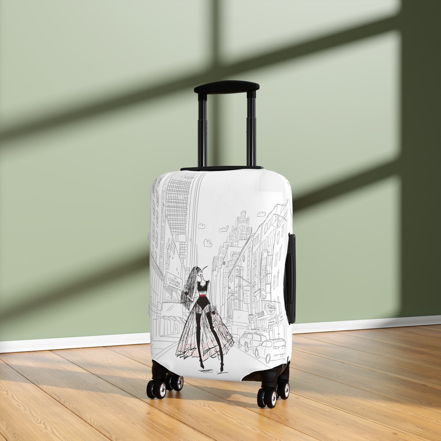 Fashion City Luggage Cover