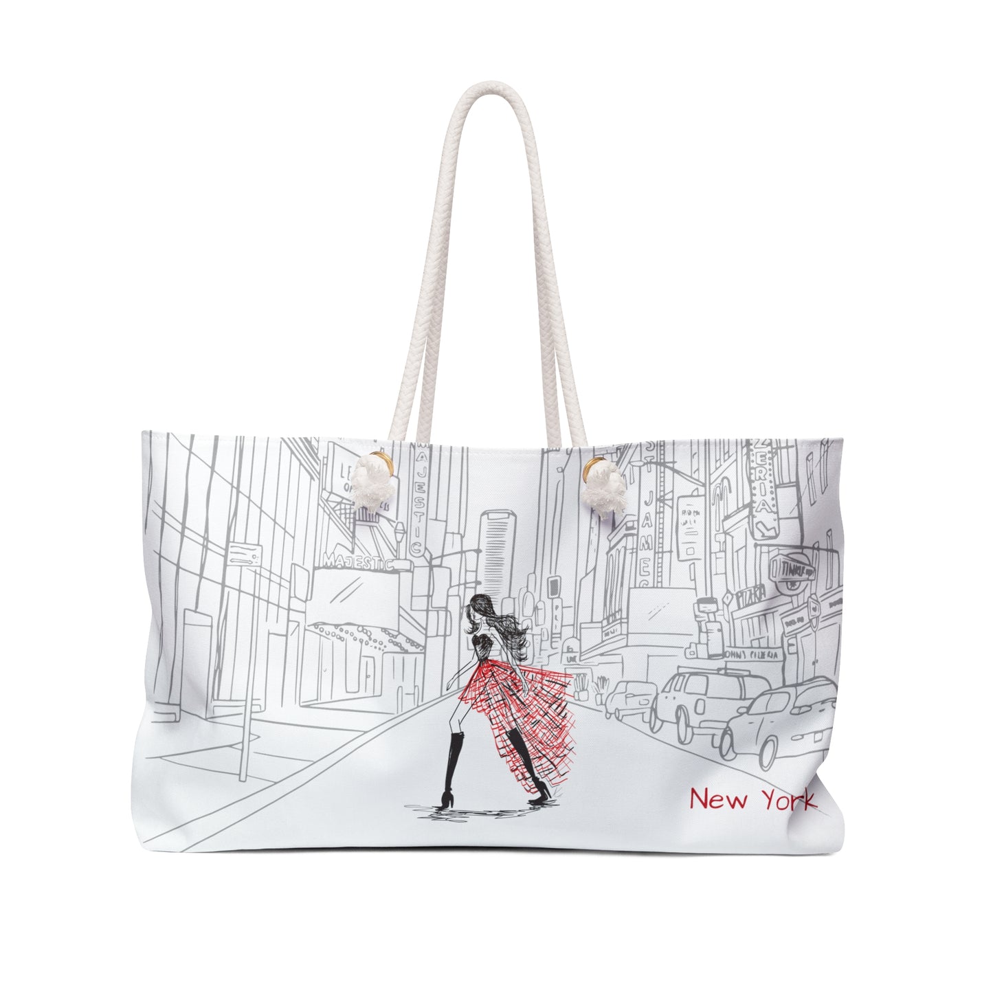 Walking New York Tote Bag