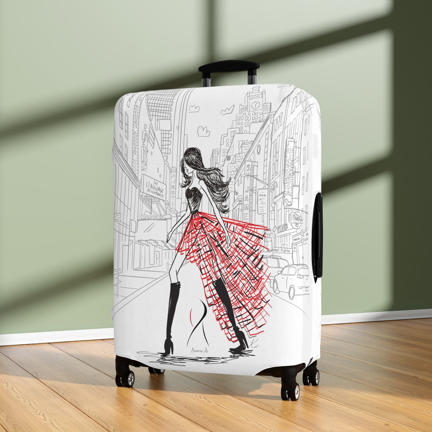 New York City Luggage Cover