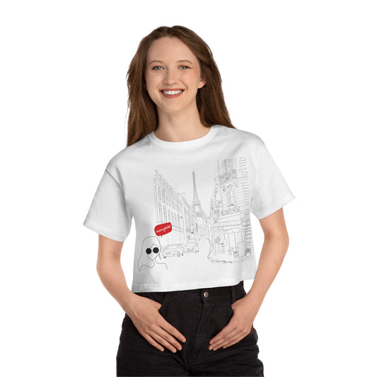 Paris City  Women's Heritage Cropped T-Shirt