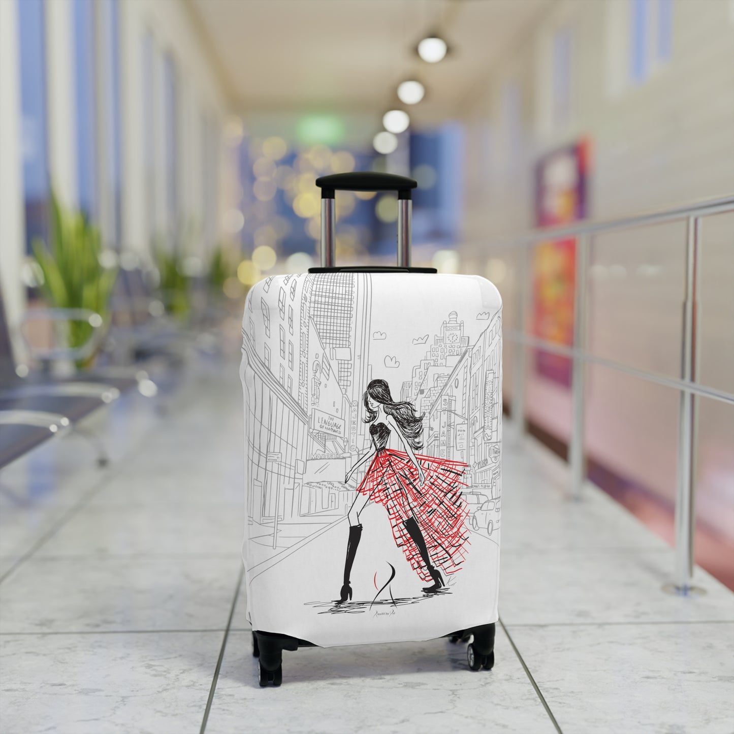 New York City Luggage Cover