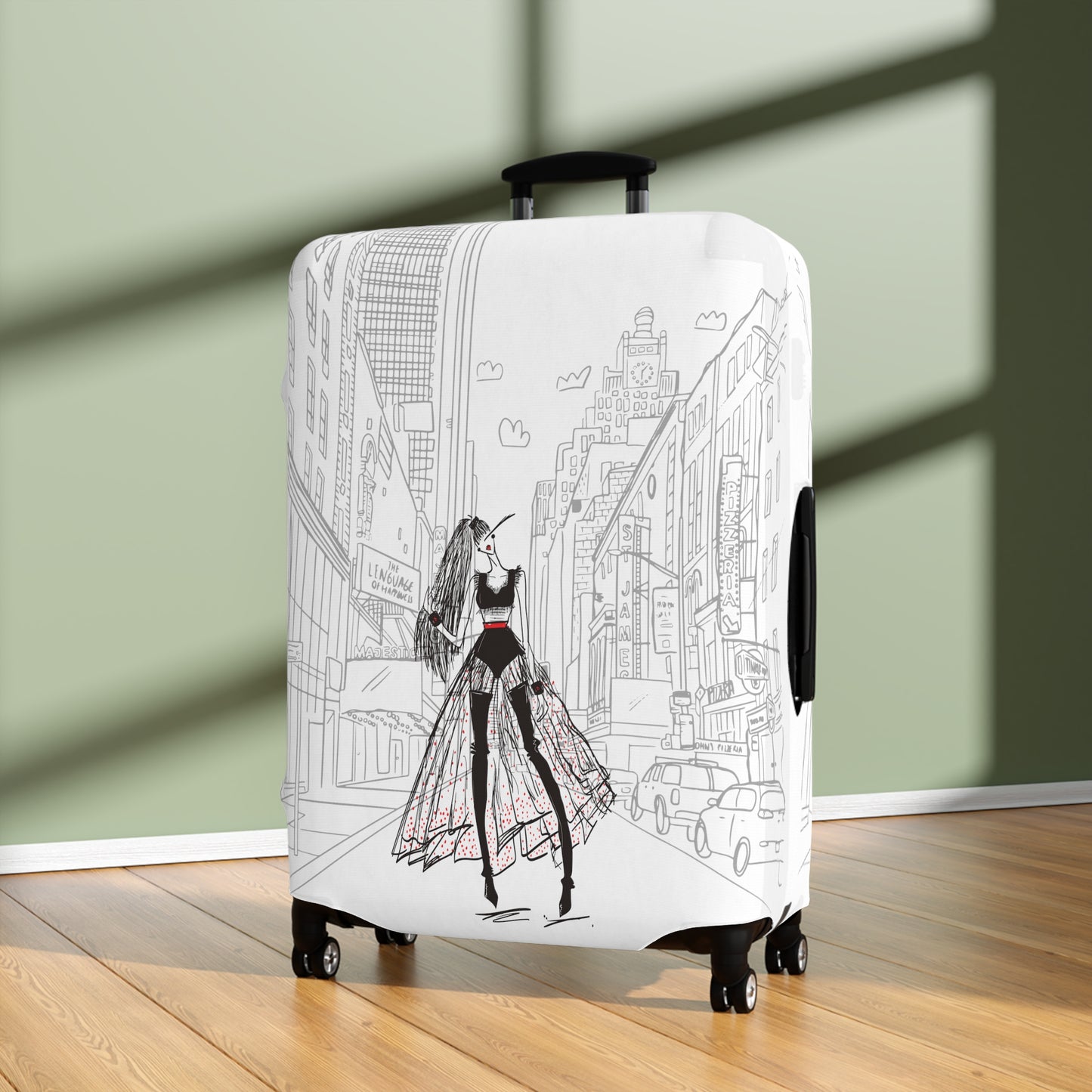 Fashion City Luggage Cover